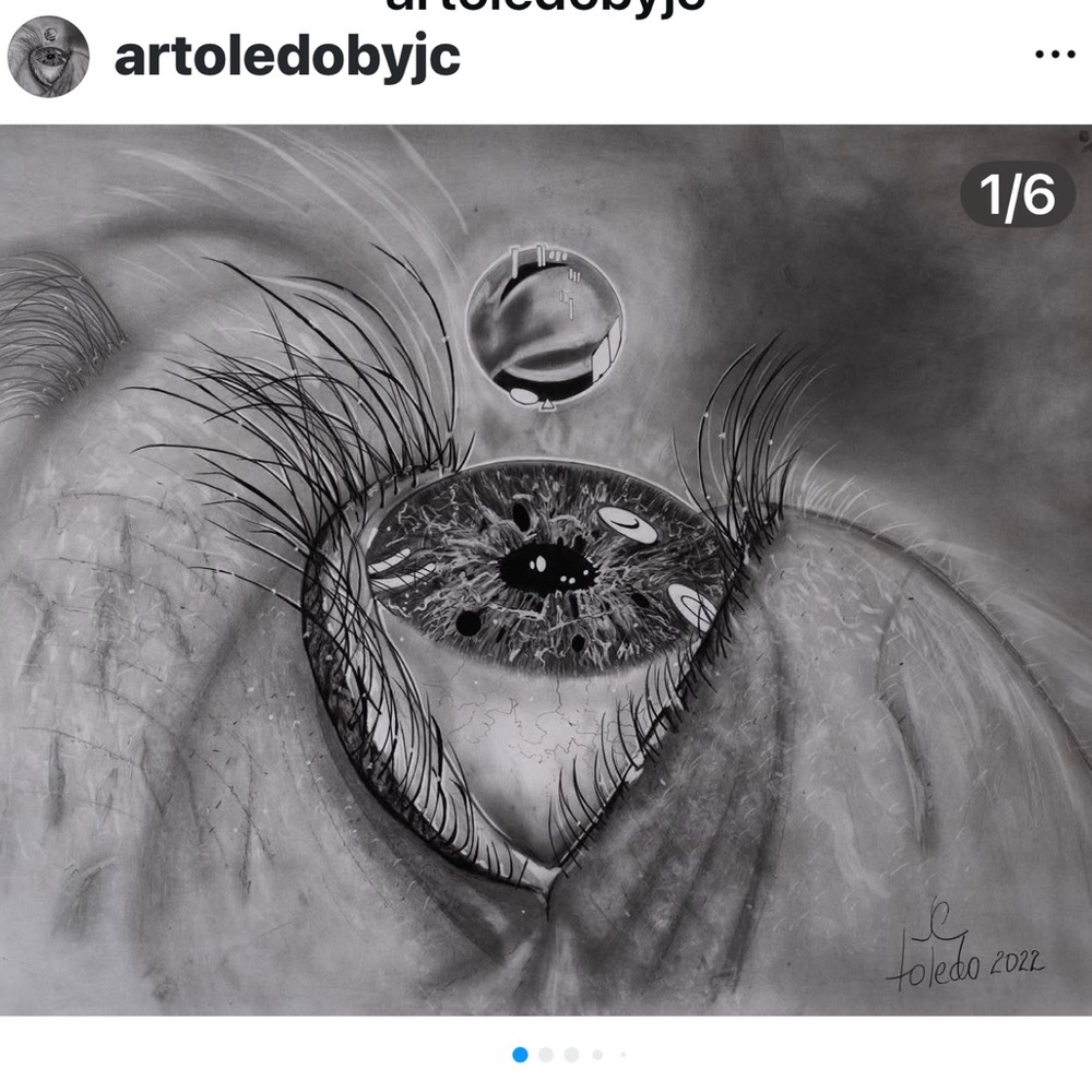 Monochrome Eye Illustration by